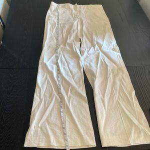 Theory pantsuit. NWT. white/cream with light grey stripes. Size 4